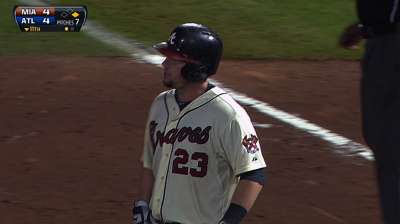 Johnson adds to NL-best average with pinch-hit