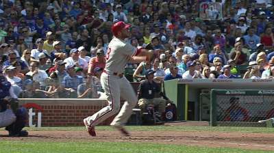 Kendrick struggles early as Phils fall to Cubs in finale