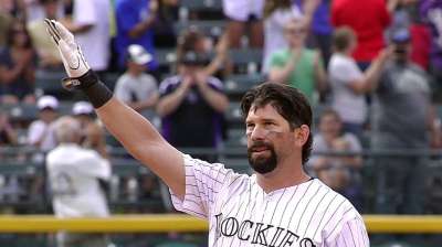 Helton doubles for hit No. 2,500