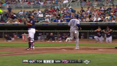 Encarnacion sits Sunday with sore wrist