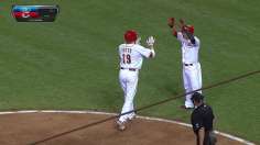 Votto helps Reds land first blow vs. Dodgers