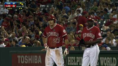 Mike drop: Trout delivers for BTS leader in final at-bat