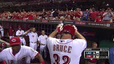 Three up, three down: Bruce powering Reds