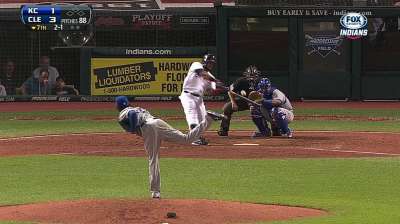Replay reversal gives Santana decisive homer