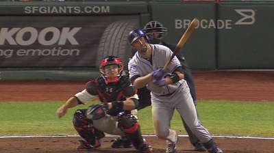 Cuddyer's two homers help Rockies top Giants