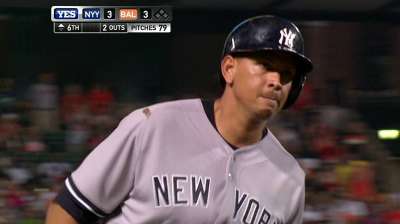 A-Rod forced to exit with right calf tightness