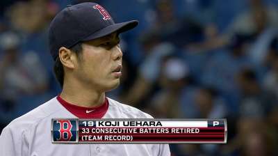 Uehara hit ground running as Boston's closer
