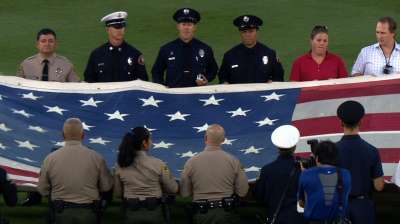 Dodgers, D-backs honor first responders
