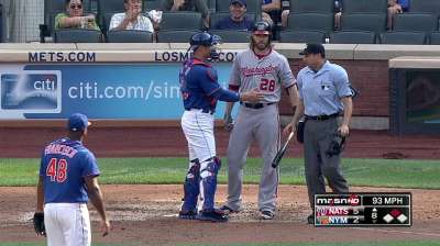 Tempers flare a bit as Werth hit by pitch