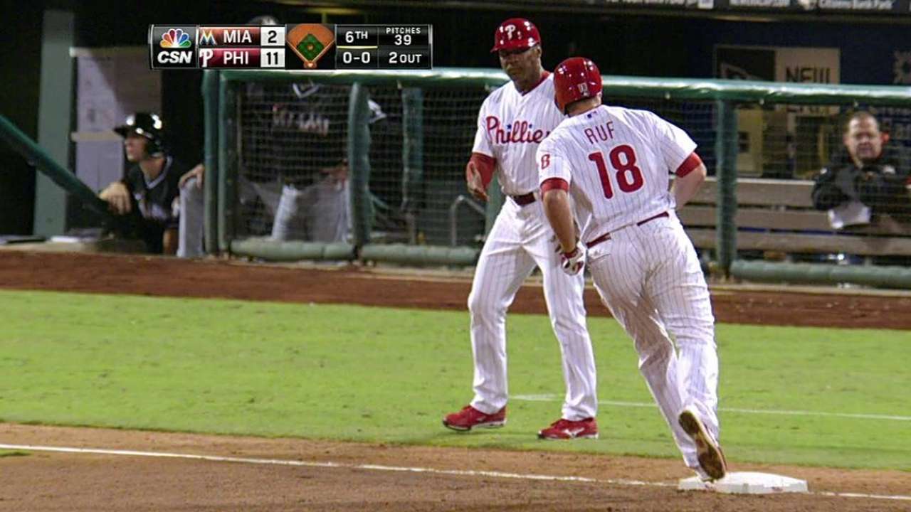 Ruf looking to find his role with Phillies