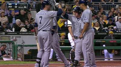 Gyorko hits key blast as Padres top Pirates