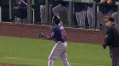 Offense rallies late to keep Tribe close to Wild Card