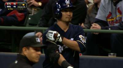 Brewers exercise Aoki's 2014 option