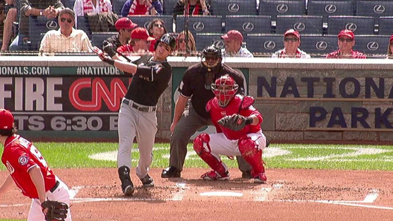 Yelich getting a head start on Spring Training prep