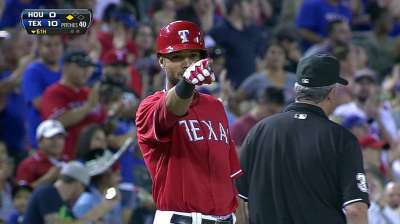 Ríos batea el ciclo en paliza de Rangers sobre Astros