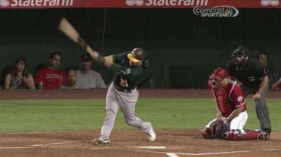 Three-man catching platoon gives A's flexibility