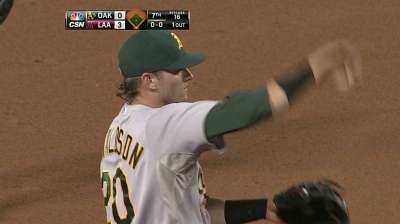 A's name three catchers, 11 pitchers to ALDS roster