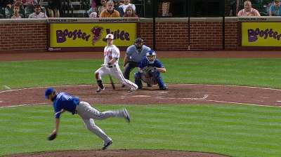 Drabek exits vs. O's after taking line drive off ankle