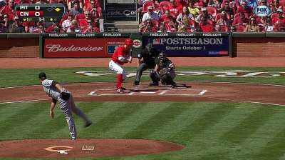 Votto proud of club on-base record, playing every day