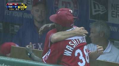 Rangers tied for AL Wild Card spot after win