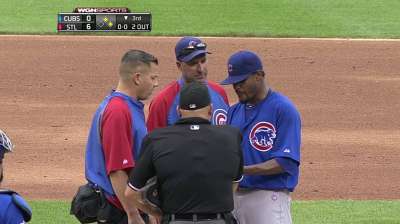 Jackson exits start with right lat discomfort