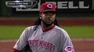 A target for Bucs fans, Cueto shows rust on mound