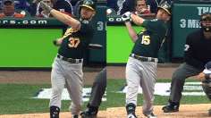 A's belt three homers to take 2-1 ALDS lead