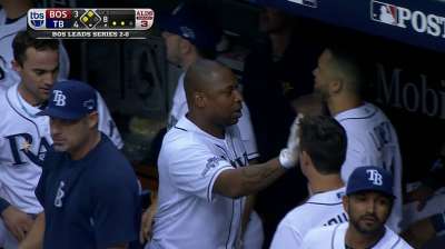 Delmon would like to remain with Rays for 2014
