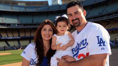 Adrian's biggest fan? His 2-year-old daughter