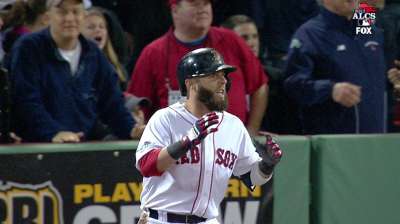 Pedroia nearly has Fisk moment, but drive ruled foul