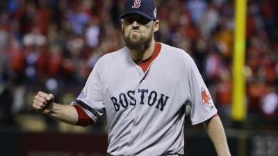 Lackey looks for repeat of prior World Series success