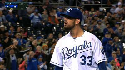 Royals pick up option on Burke Award winner Shields