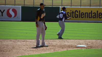 Russell learning to wait for his pitch early in career