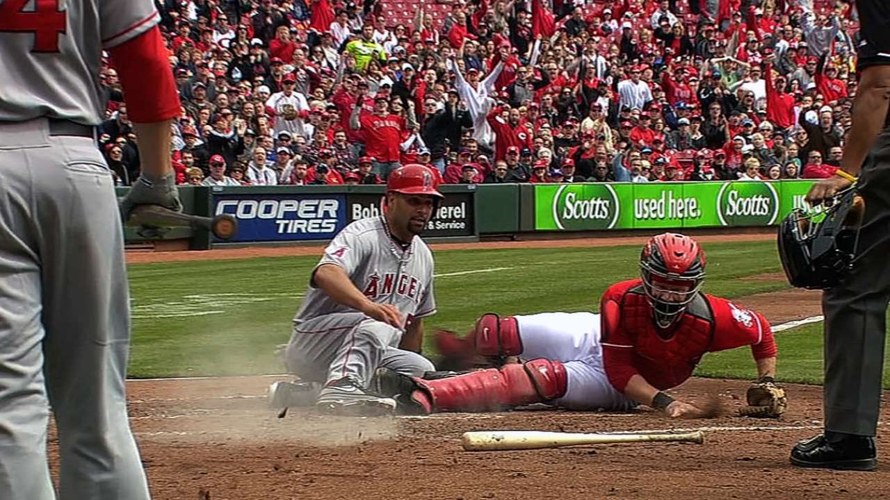 Blanton hurt by homers as Angels go down swinging