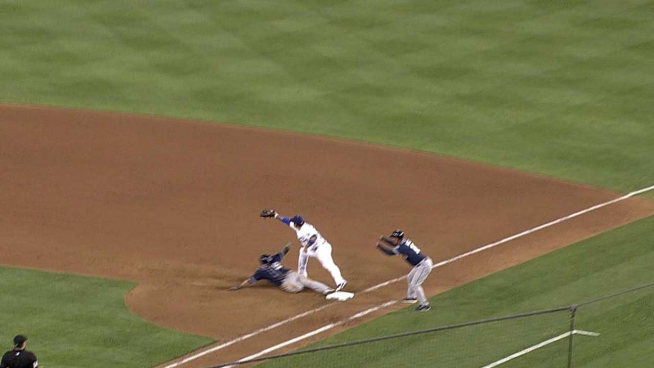 Puig shows off skills in Major League debut
