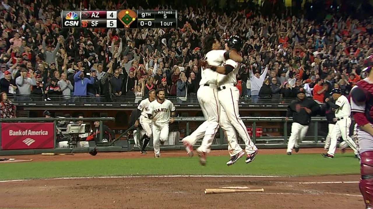 Belt comes up big with Giants' game-winning hit
