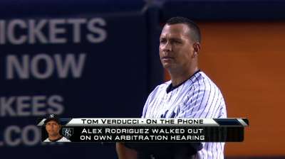 MLB responds to A-Rod's arbitration outburst