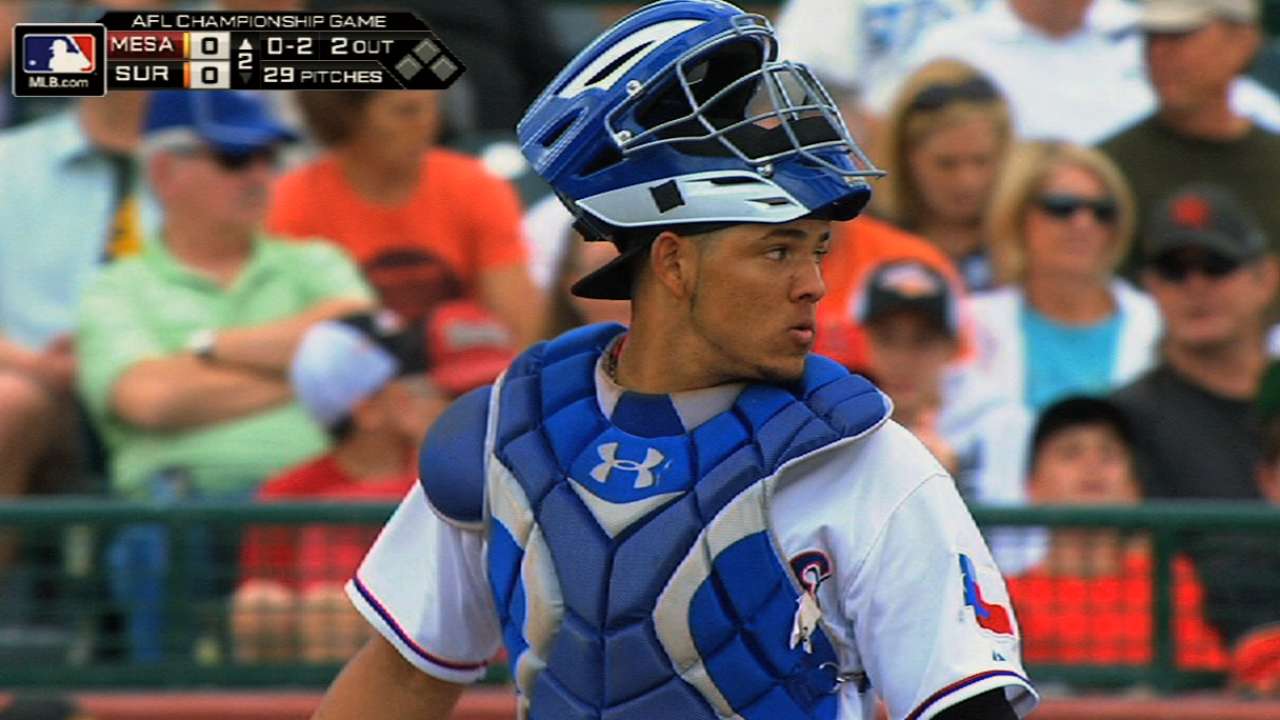 Rangers prospect Alfaro has career night