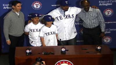 Donning No. 84, Prince unveiled by Texas