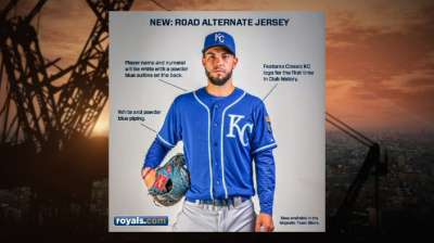 New Royals uniforms enhance 'KC' logo