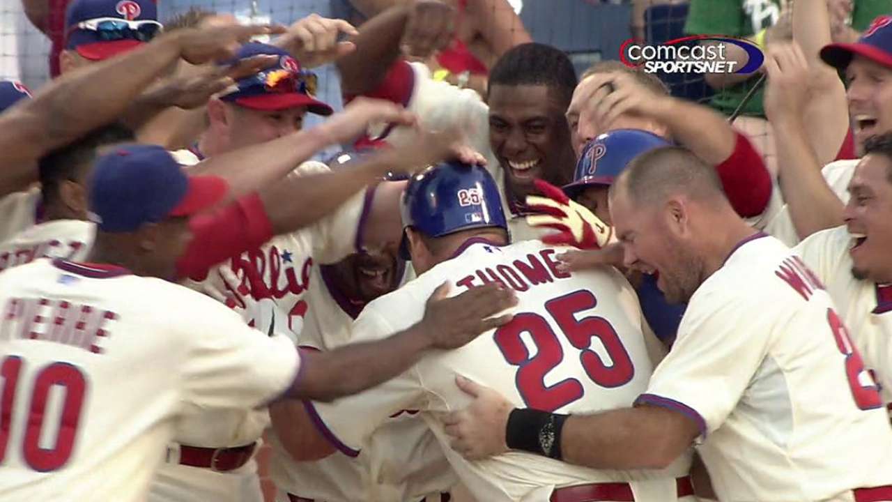 Thome named 2016 Phillies Wall of Fame inductee