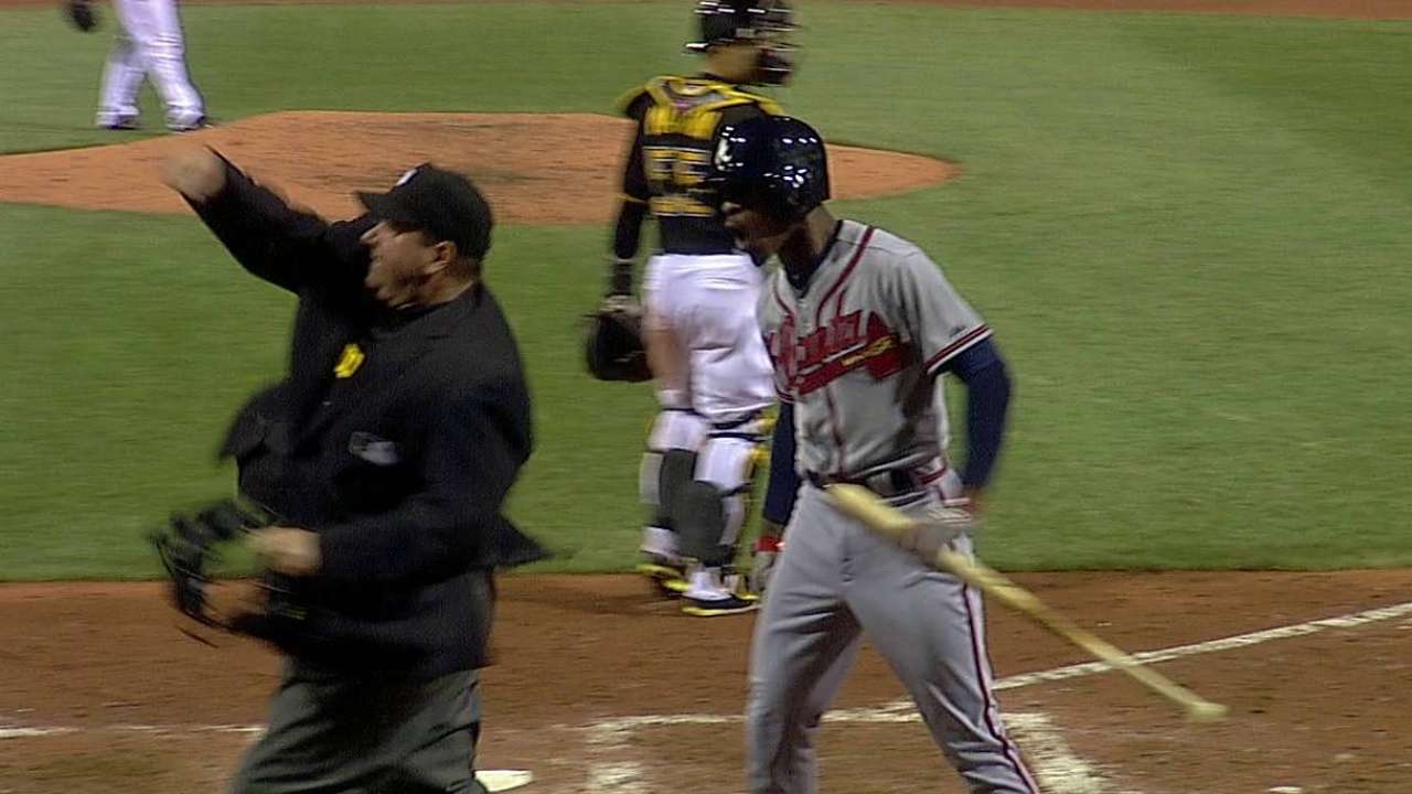 B.J. Upton ejected in seventh inning by ump Holbrook