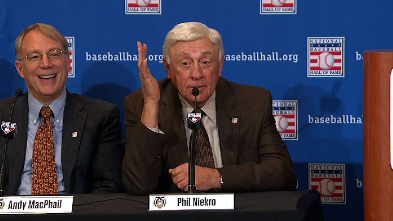 Niekro always finds magic in Cooperstown