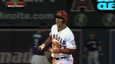 Scioscia leans toward keeping Trout second in lineup