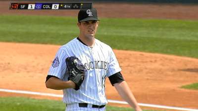 A's land two pitchers from Rockies for Anderson