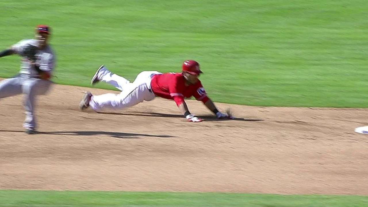 Soto slowed by sore Achilles tendon