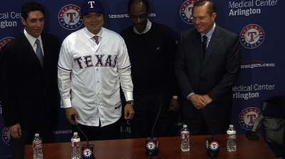 Rangers introduce prized free agent Choo