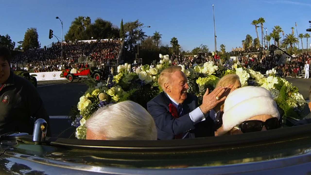 Scully has exhilarating time at Rose Parade