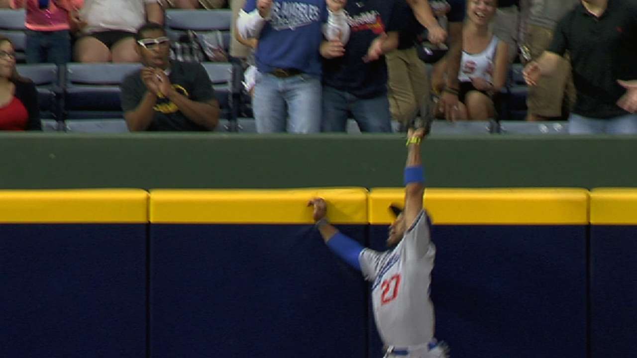 Kemp's great catch earns tip of cap from Heyward