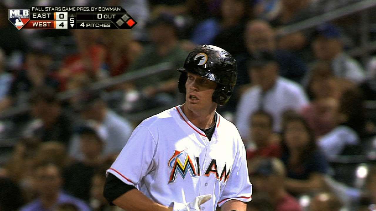 Marlins won't rush Moran, who has a future at third